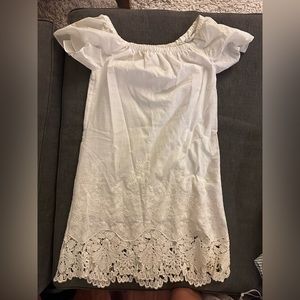 Madewell white eyelet dress